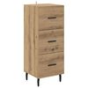 vidaXL Highboard Artisan-Eiche 34,5 x 34 x 180 cm Holzwerkstoff