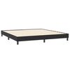 vidaXL Boxspringbett mit Matratzen Schwarz 200x210 cm Samt