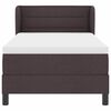 vidaXL Boxspringbett mit Matratze Dunkelbraun 80 x 200 cm Stoff