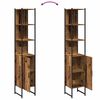 vidaXL Badezimmerschrank Altholz 33 x 33 x 185,5 cm Holzwerkstoff