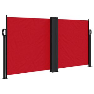 vidaXL Seitenmarkise Ausziehbar Rot 120x1200 cm