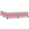 vidaXL Boxspringbett ohne Matratze Rosa 180x220 cm Samt