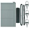 vidaXL Zaunpfosten Gr&uuml;n 25 x 0,5 m (19 x 19 mm Maschenweite) Stahl