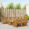 vidaXL Sofagarnituren 9 pcs Natur Massivholz Akazie