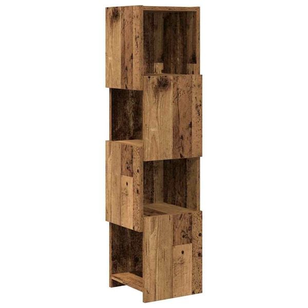 vidaXL Eckschrank Altholz 25,5x25x102cm Holzwerkstoff