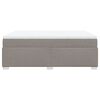 vidaXL Boxspringbett mit Matratze Taupe 140x190 cm Stoff