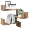 vidaXL Wand-Eckregal Artisan-Eiche 40x40x49,5 cm Holzwerkstoff