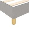 vidaXL Boxspringbett mit Matratze Hellgrau 90x190 cm Stoff