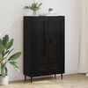 vidaXL Highboard Schwarz Eichen-Optik 69,5 x 31 x 115 cm Holzwerkstoff