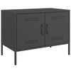 vidaXL TV-Schrank Schwarz 68x39x50,5 cm Stahl
