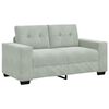 vidaXL Sofa Set 3 pcs Hellgrau 221 x 80 x 80 cm Samt