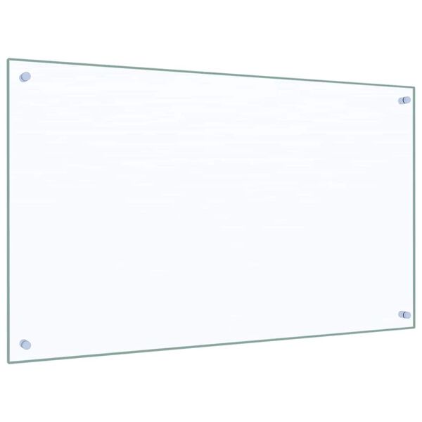 vidaXL K&uuml;chenr&uuml;ckwand 2 pcs Transparent 100 x 60 cm Geh&auml;rtetes Glas