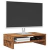 vidaXL Monitorst&auml;nder Altholz-Optik 42x24x13 cm Holzwerkstoff