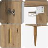vidaXL Highboard 2 pcs Artisan-Eiche Holzwerkstoff