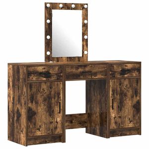 vidaXL Schminktisch mit Speicher Braun 50 x 41 x 135 cm Holzwerkstoff