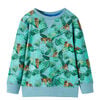 vidaXL Kinder-Sweatshirt Gr&uuml;n Meliert 92