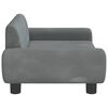 vidaXL Hundebett Dunkelgrau 70x45x33 cm Samt