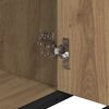 vidaXL Badezimmerschrank Artisan-Eiche 80 x 33 x 60 cm Holzwerkstoff