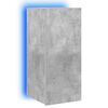 vidaXL TV-Wandschrank mit LED-Leuchten Betongrau 30,5x35x70 cm