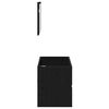 vidaXL Badezimmermöbel-Set 2 pcs Schwarz Eichen-Optik Holzwerkstoff
