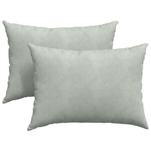 vidaXL Sofakissen 2 St&uuml;ck Hellgrau 70 x 50 cm Cordstoff