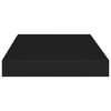 vidaXL Schweberegale 2 Stk. Schwarz 40x23x3,8 cm MDF