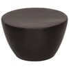 vidaXL Couchtisch Aluminium Geh&auml;mmert &Oslash; 50x30 cm Schwarz