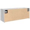 vidaXL Bad-Wandschrank Grau Sonoma 80x25x30 cm Holzwerkstoff