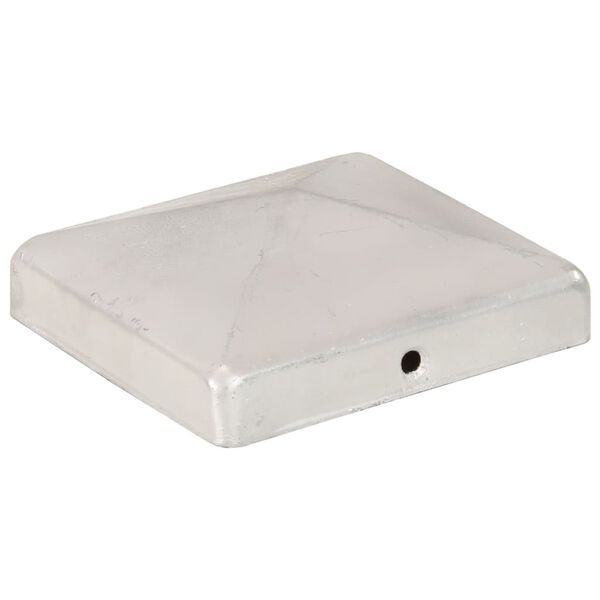 vidaXL Pfostenkappen 6 Stk. Pyramide Verzinktes Metall 101 x 101 mm