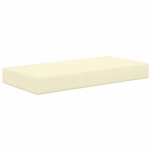 vidaXL Sitzkissen f&uuml;r Outdoor 100 % Polyester Creme 80 x 40 x 8 cm