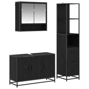 vidaXL Badezimmerm&ouml;bel-Set 3 stk. Altholz 90 x 33 x 60 cm