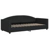 vidaXL Tagesbett Ausziehbar mit Schubladen Schwarz 90x190 cm Stoff