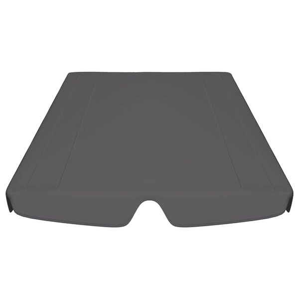 vidaXL Ersatzdach für Hollywoodschaukel Anthrazit 188/168x145/110 cm