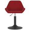 vidaXL Barhocker Weinrot Samt