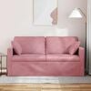 vidaXL Sofa Rosa Gesamtabmessungen: 158 x 78 x 80 cm (B x T x H) Samt