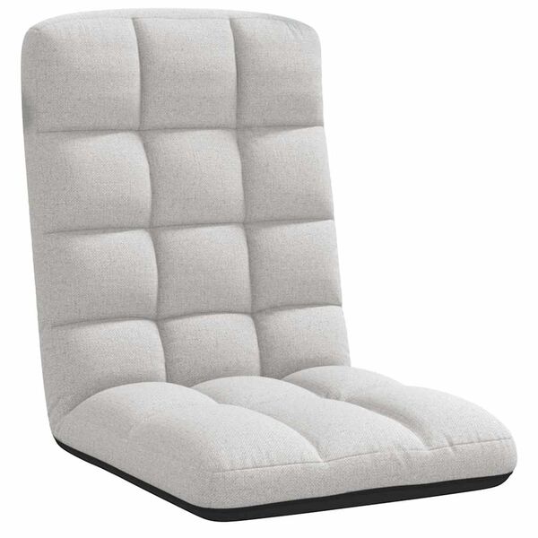 vidaXL Bodenstuhl Faltbar Wolkengrau 71x51x62 cm Stoff