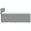 vidaXL Boxspringbett mit Matratze Hellgrau 140x200 cm Stoff