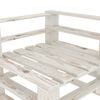vidaXL 6-tlg. Garten-Lounge-Set aus Paletten Holz Wei&szlig;