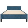 vidaXL Bettgestell ohne Matratze Dunkelblau 80x200 cm Samt