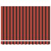 vidaXL Einziehbare Markise Orange 300 x 250 cm Stoff