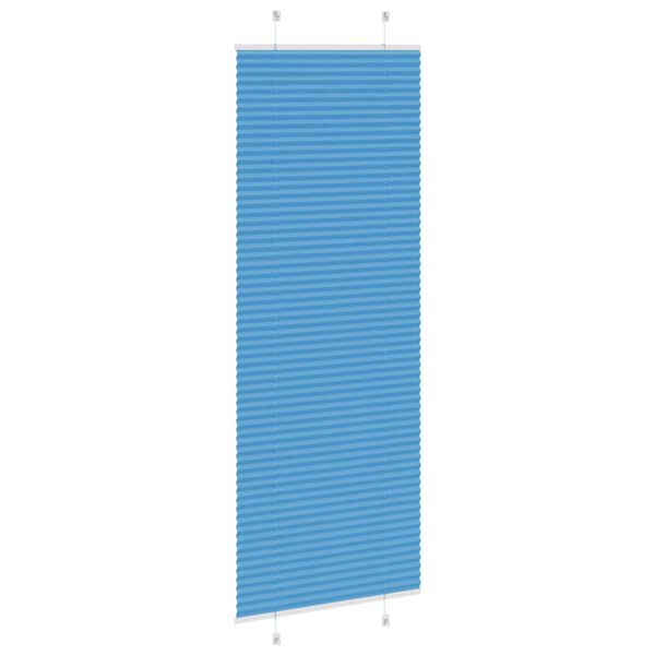 vidaXL Plissee Blau 80x200 cm Stoffbreite 79,4 cm Polyester