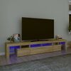 vidaXL TV-Schrank mit LED-Leuchten Sonoma-Eiche 230x36,5x40 cm