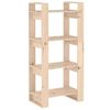 vidaXL B&uuml;cherregal/Raumteiler 60x35x125 cm Massivholz