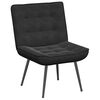 vidaXL Relaxsessel mit Hocker Schwarz Samt