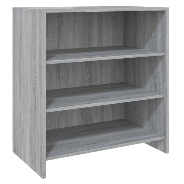 vidaXL 2-tlg. Sideboard Grau Sonoma Holzwerkstoff