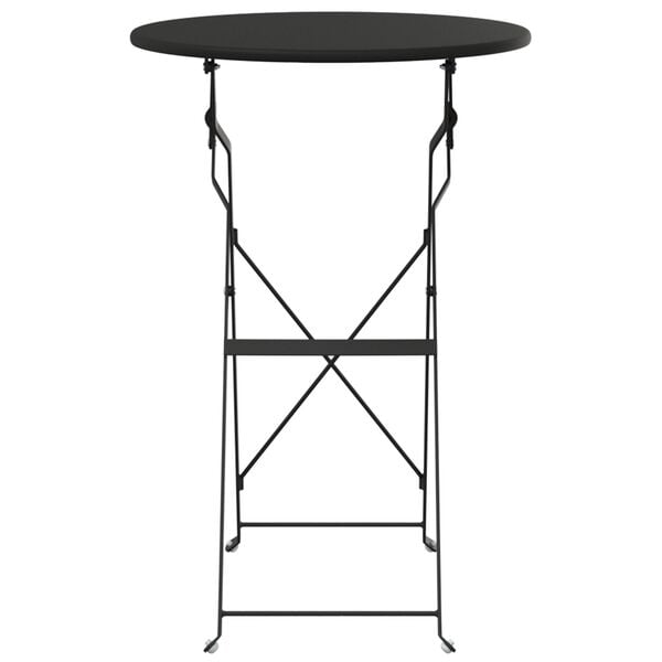 vidaXL Bistrotisch Anthrazit &Oslash; 50 x 71 cm Pulverbeschichteter Stahl