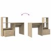 vidaXL Schreibtisch Sonoma-Eiche 131,5 x 50 x 106,5 cm Holzwerkstoff