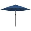 vidaXL Sonnenschirm mit Metall-Mast 300 cm Azurblau