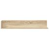 vidaXL Wandregale 2 Stk. Sonoma-Eiche 100x16,5x16,5 cm Holzwerkstoff