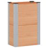 vidaXL Hochbeet Braun 50 x 30 x 72 cm WPC und Aluminium